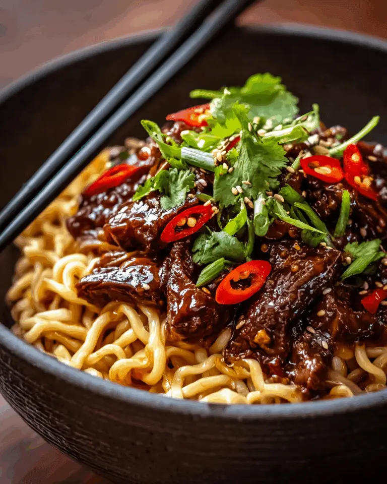 STICKY BEEF NOODLES Recipe