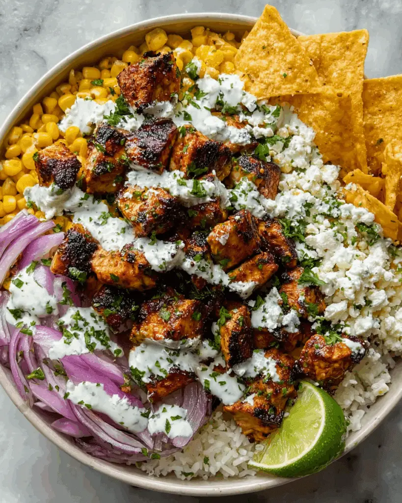 street corn chicken rice bowl recipe