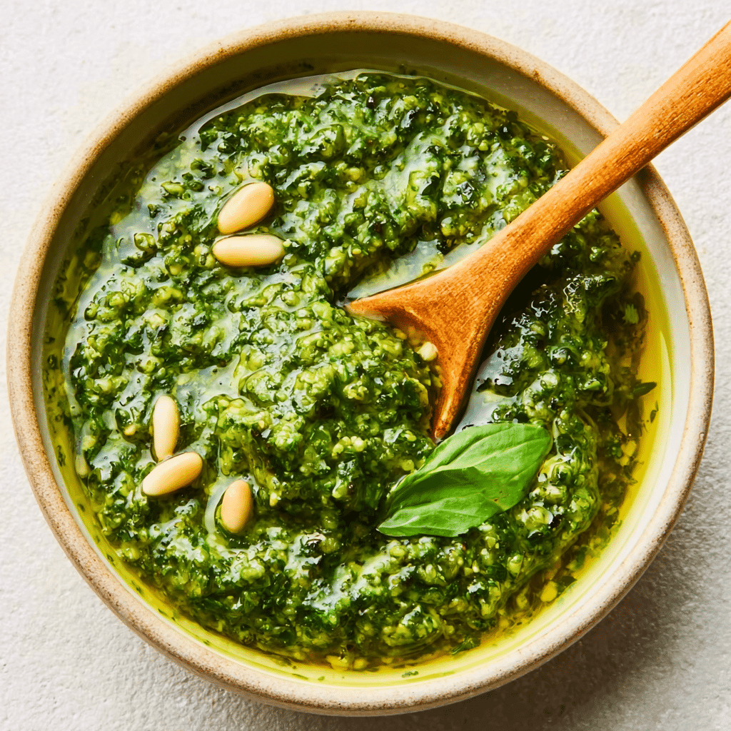 Basil Pesto (Makes 2 cups) Recipe - Recipe Image