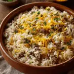 Cheesy Hamburger Rice Casserole Recipe