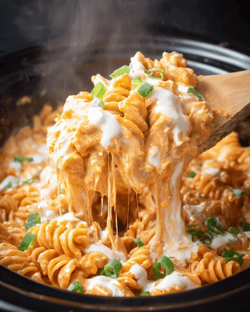 Slow Cooker Buffalo Chicken Macaroni & Cheese Recipe
