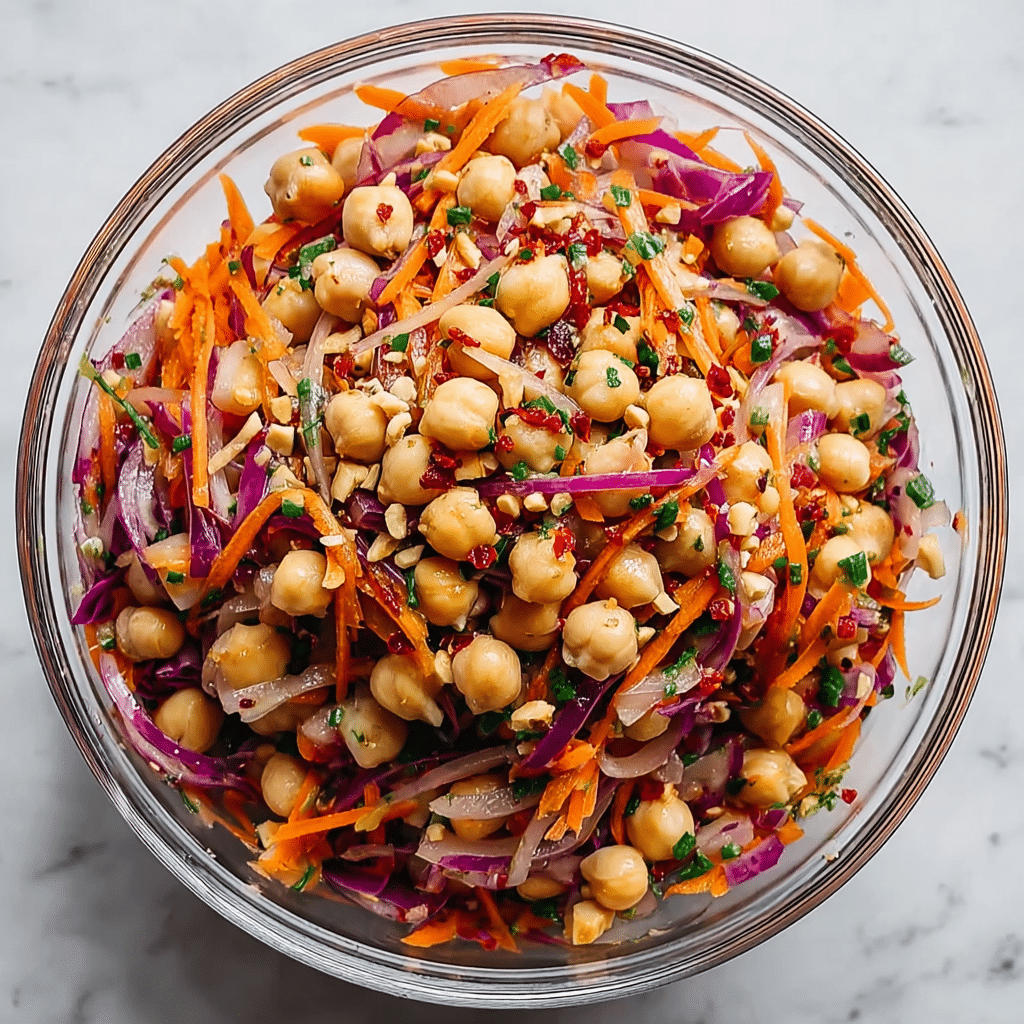 Crunchy Thai Chickpea Salad Recipe - Recipe Image