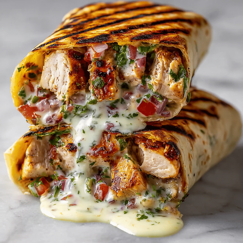 Easy CHIPOTLE RANCH GRILLED CHICKEN BURRITO RECIPE - Recipe Image