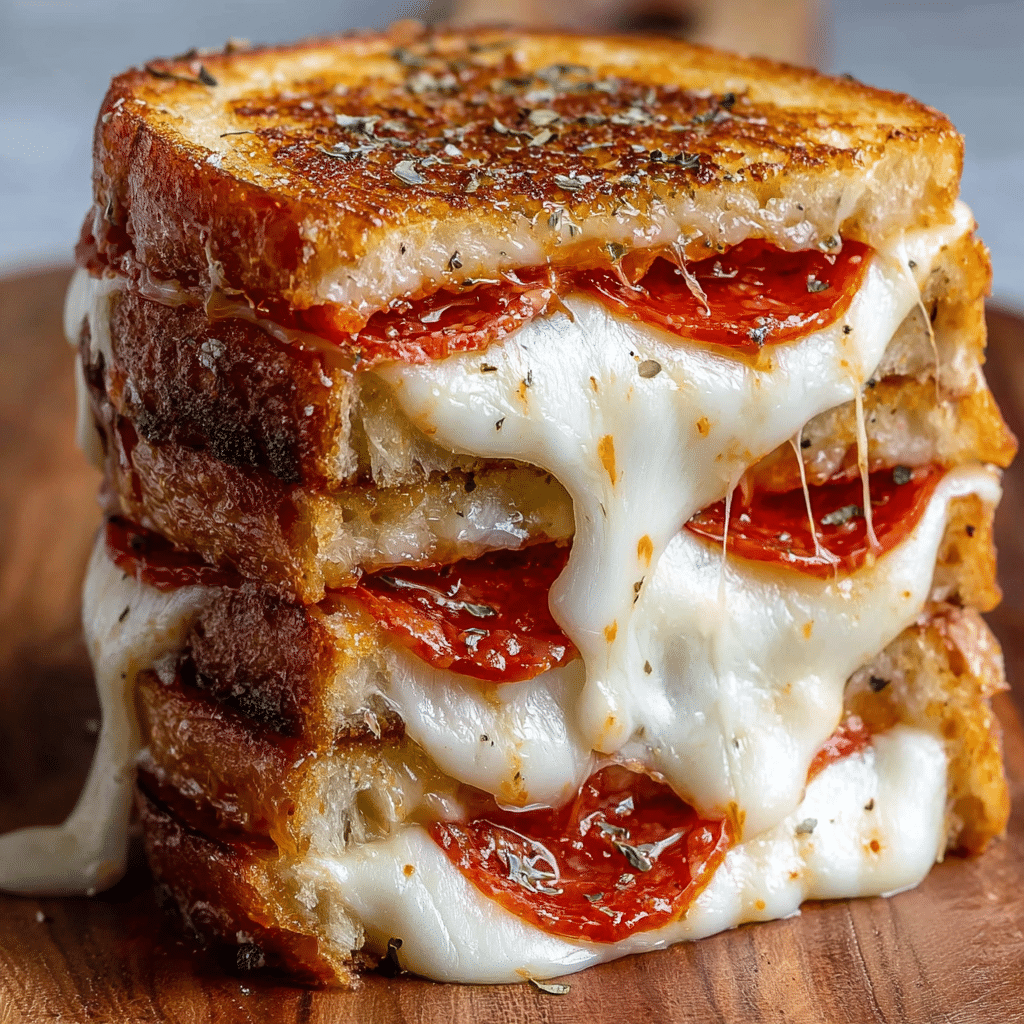 Pizza Grilled Cheese Sandwiches Recipe - Recipe Image