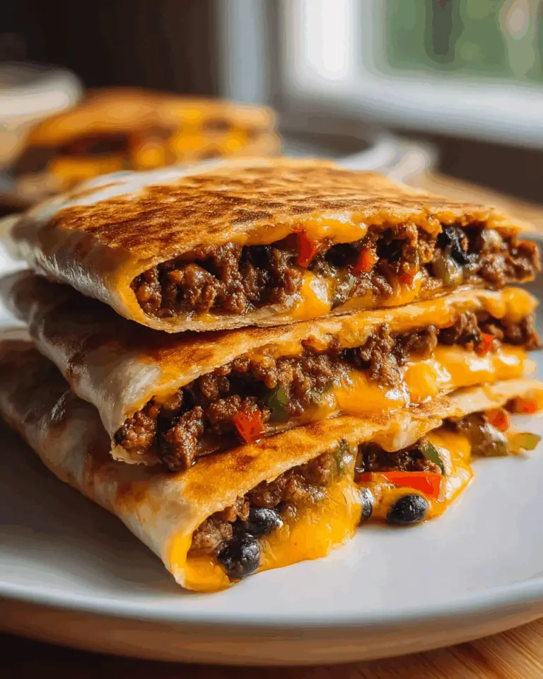 cheesy ground beef quesadillas: amazing dinner Recipe