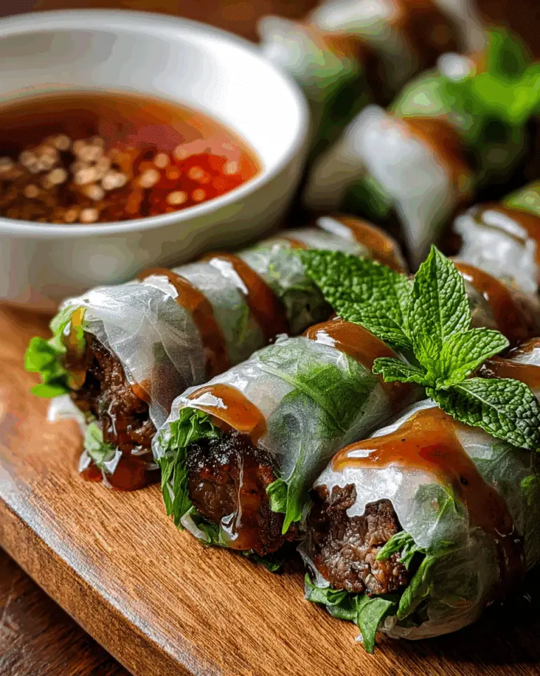 Thai Basil Beef Rolls Recipe