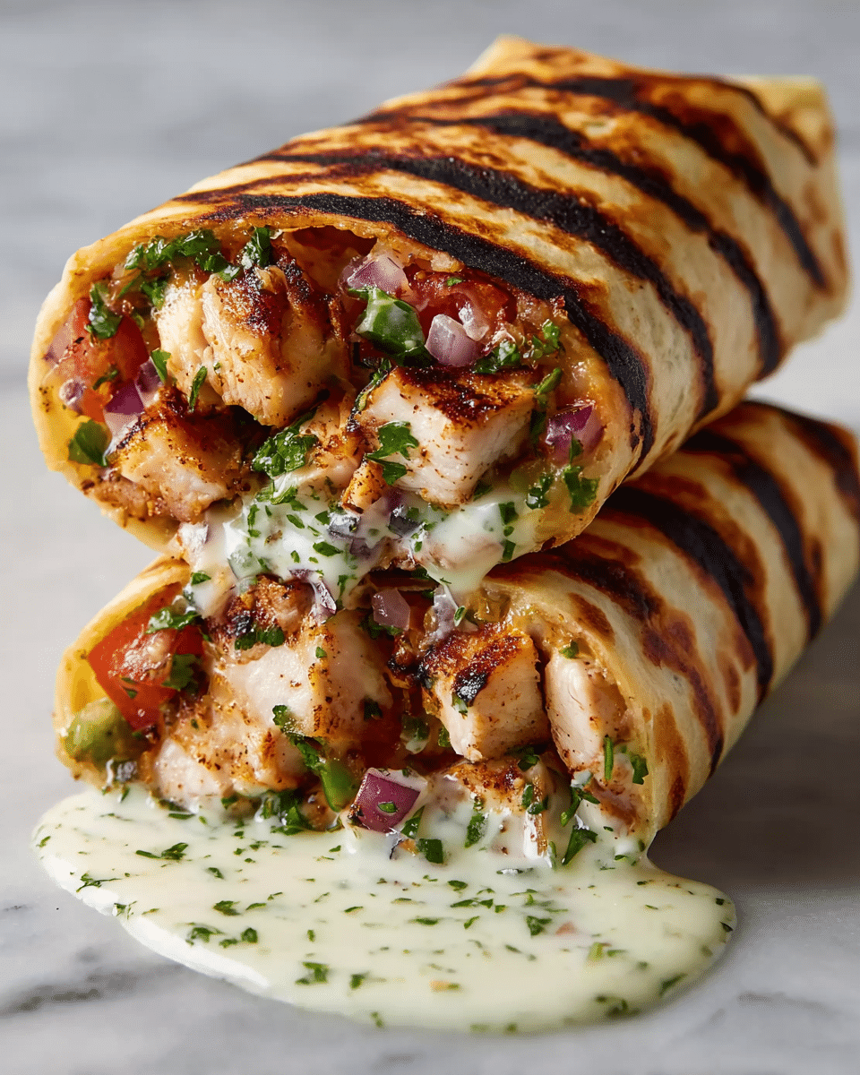 Easy CHIPOTLE RANCH GRILLED CHICKEN BURRITO RECIPE