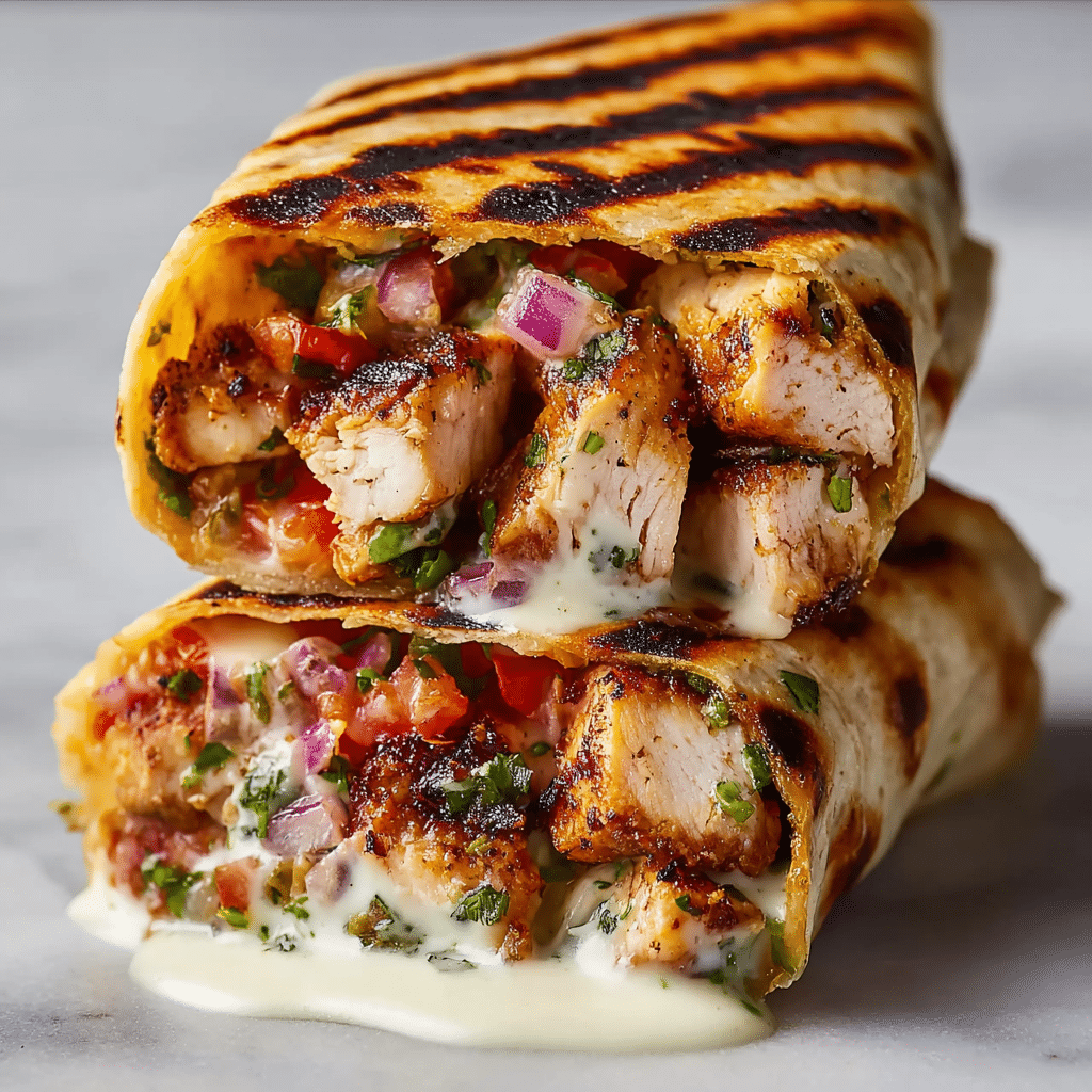 Easy CHIPOTLE RANCH GRILLED CHICKEN BURRITO RECIPE - Recipe Image