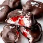 Easy Chocolate Strawberry Frozen Yogurt Bites Recipe