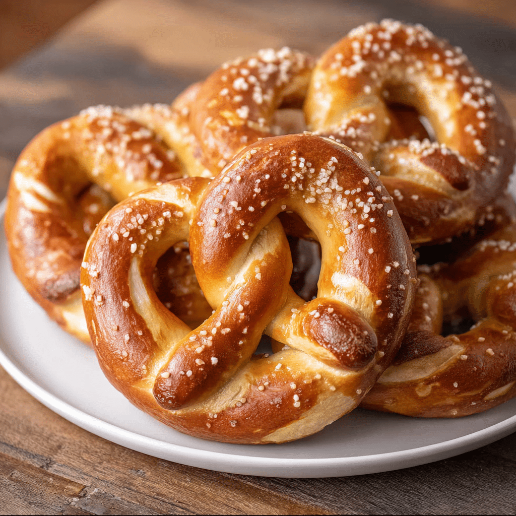 Homemade Auntie Anne’s Style Soft Pretzels Recipe - Recipe Image