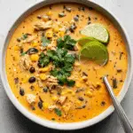 Easy Chicken, Poblano, and Black Bean Soup Recipe