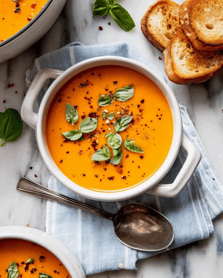 Middle-of-Winter Creamy Tomato Soup (Canned Tomatoes) Recipe