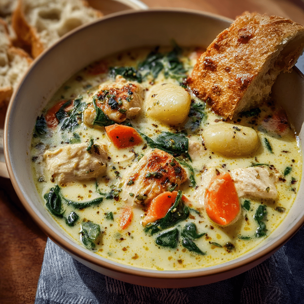 Olive Garden Chicken Gnocchi Soup Recipe - Recipe Image