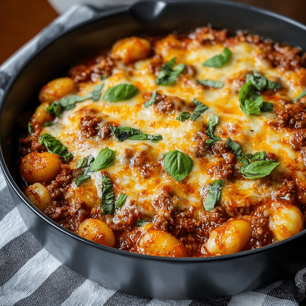 Cheesy Bolognese Gnocchi Bake Recipe - Recipe Image