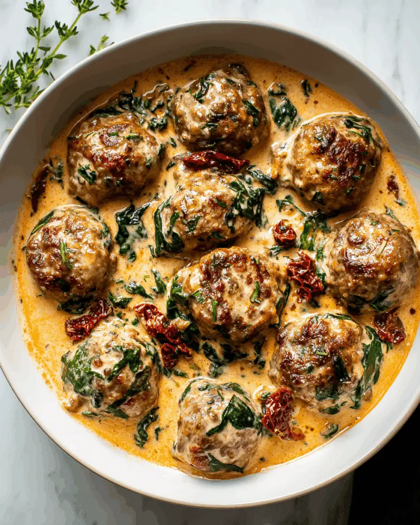 CREAMY TUSCAN KETO MEATBALLS Recipe