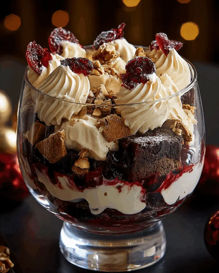 BLACK FOREST TRIFLE FOR HOLIDAYS Recipe