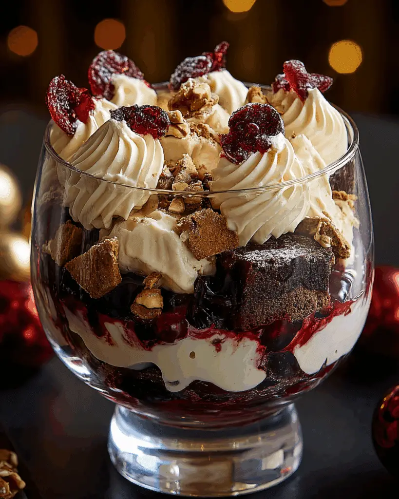 BLACK FOREST TRIFLE FOR HOLIDAYS Recipe