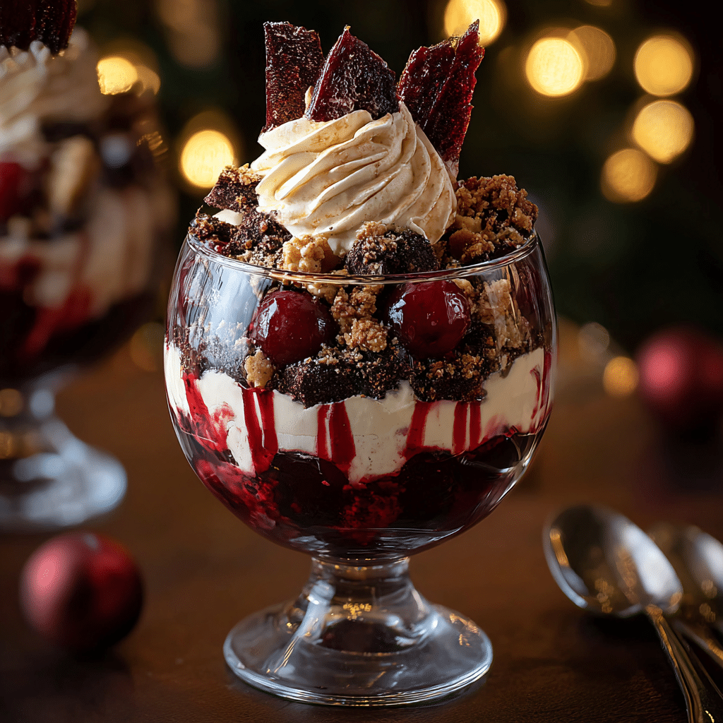 BLACK FOREST TRIFLE FOR HOLIDAYS Recipe - Recipe Image
