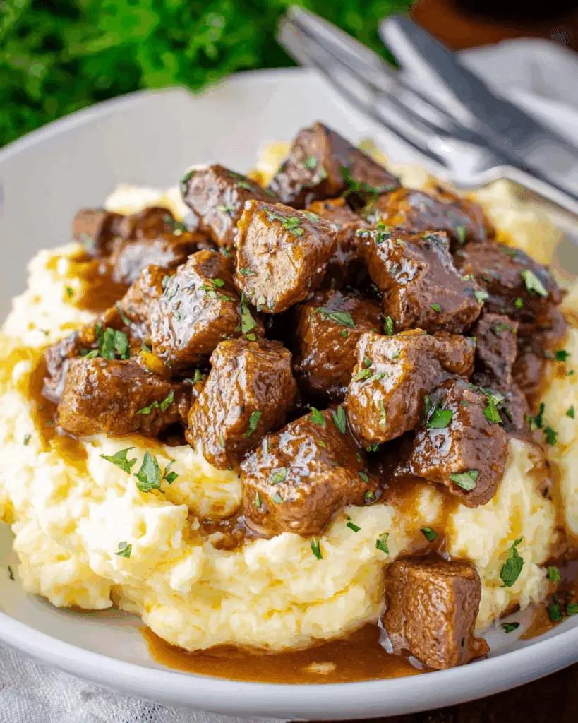 Easy Crockpot Steak Bites Recipe