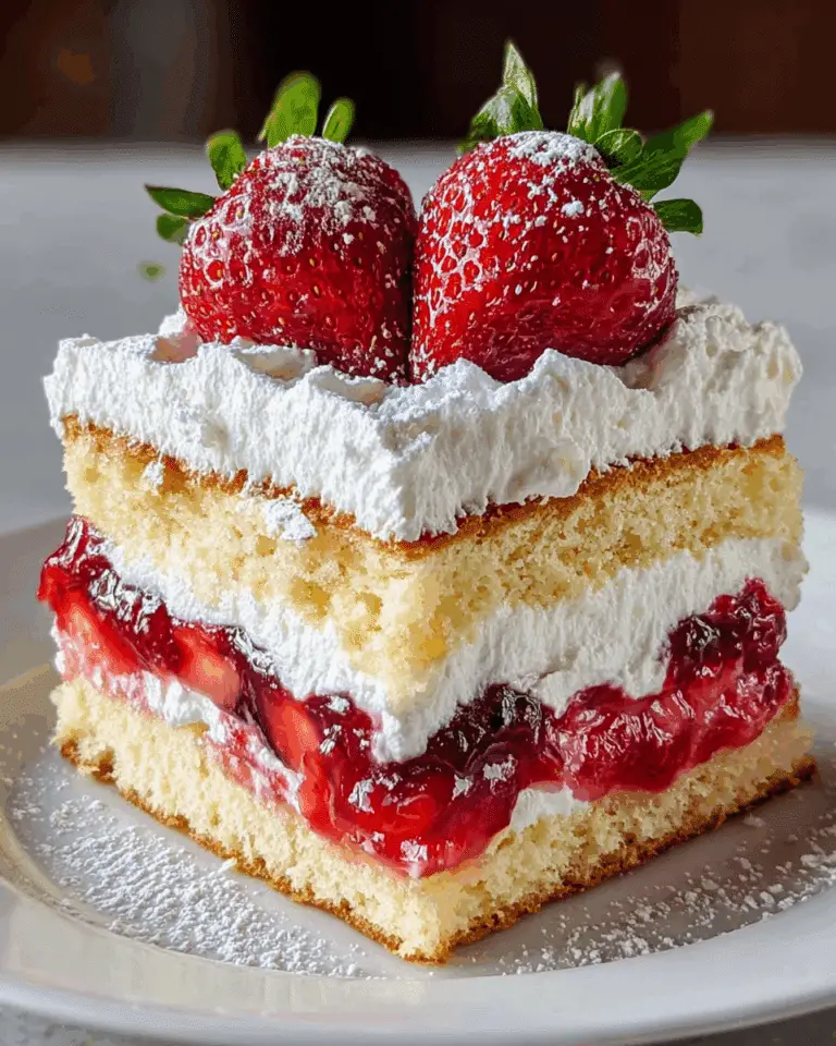 Strawberry Earthquake Cake Delight Recipe