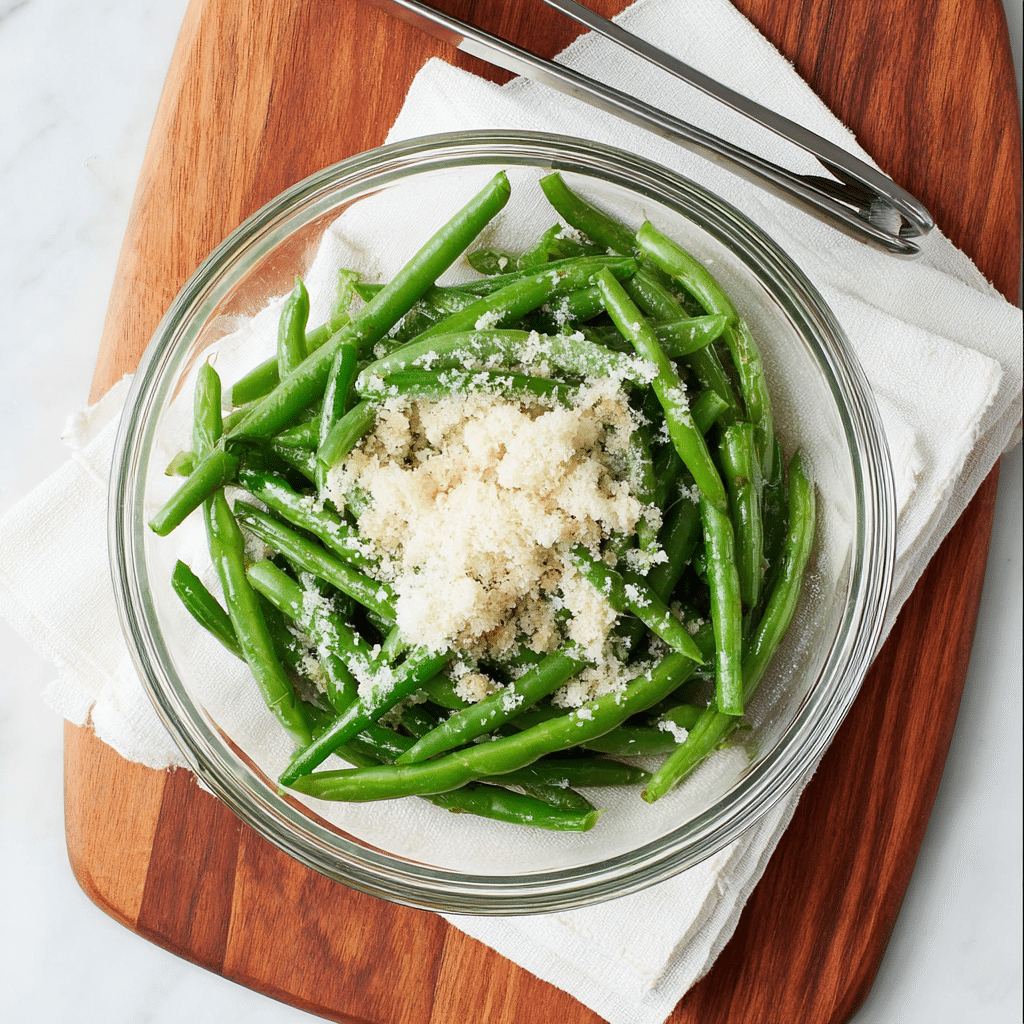 Roasted Parmesan Green Beans Dfor dinner Recipe - Recipe Image
