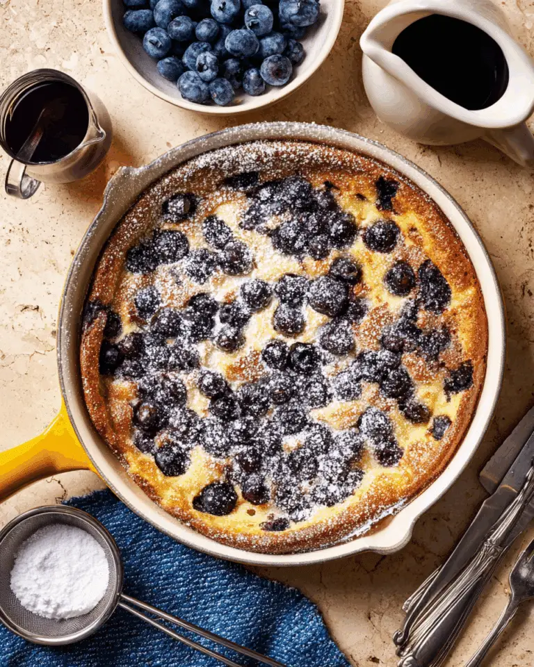 Blueberry Lemon Dutch Baby Recipe