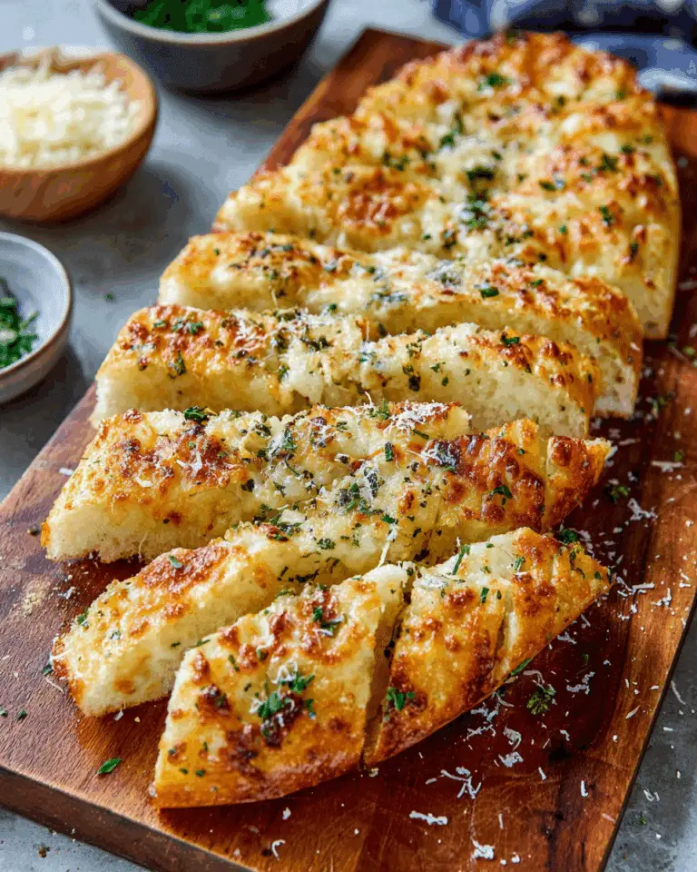Crispy Cheesy Garlic Parmesan Focaccia Recipe