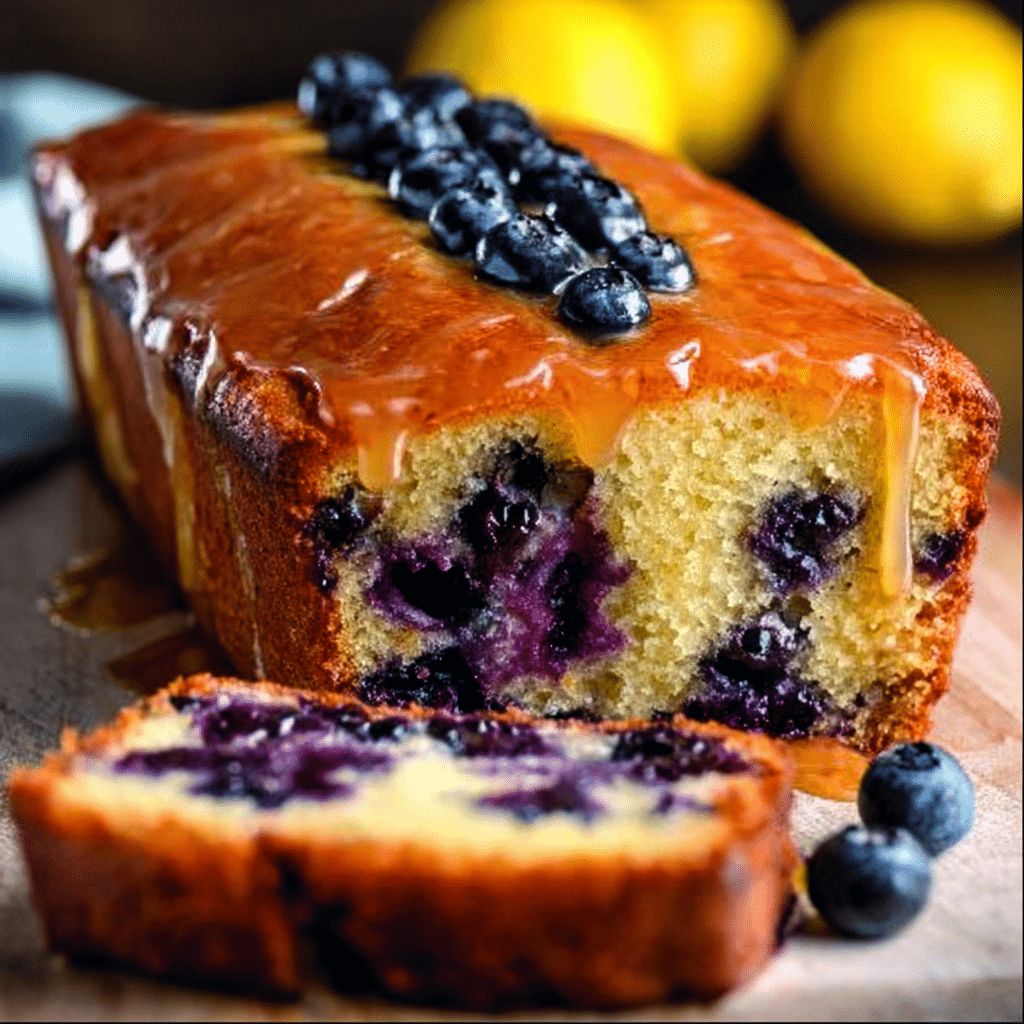 Zesty Lemon Blueberry Loaf Recipe - Recipe Image