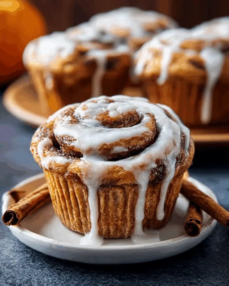 PUMPKIN CINNAMON ROLL MUFFINS Recipe
