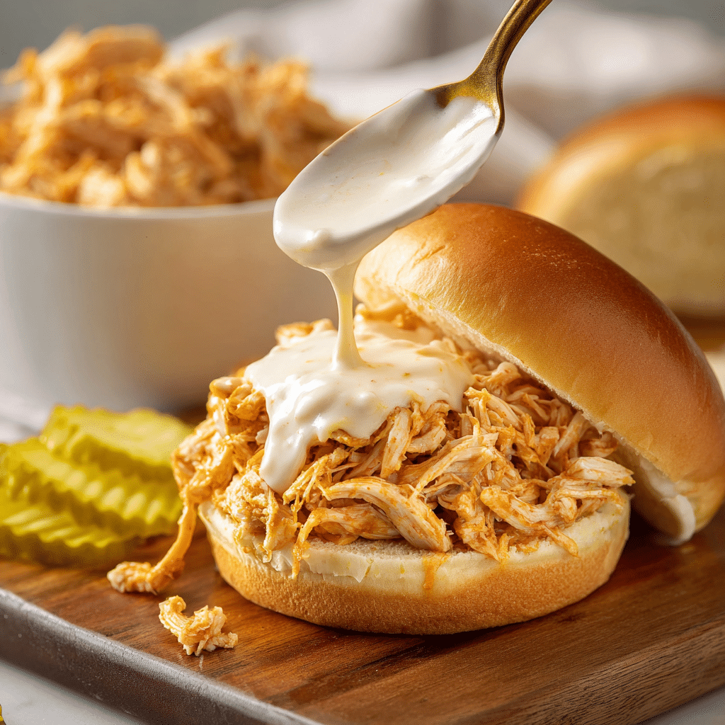 Slow Cooker Nashville Hot Chicken Sandwiches Recipe - Recipe Image