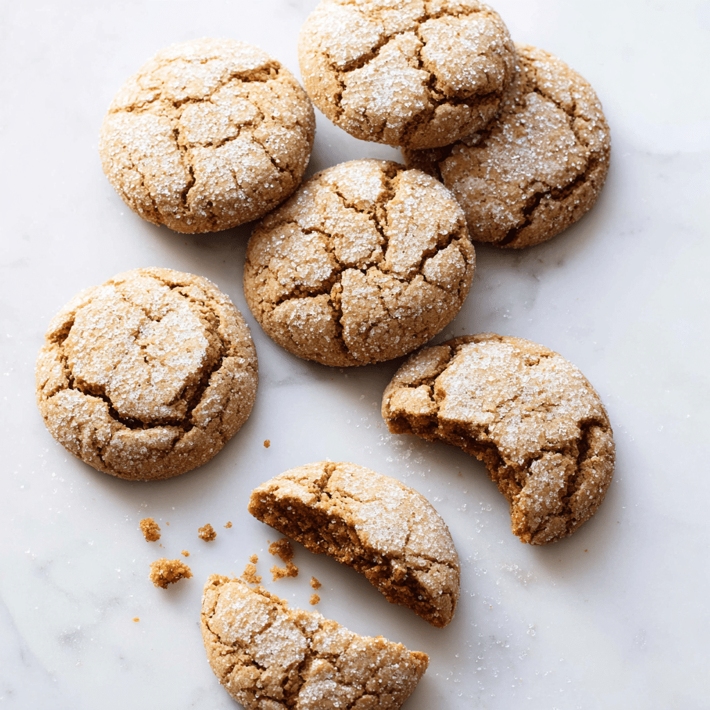 Soft & Chewy Ginger Molasses Cookies Recipe - Recipe Image