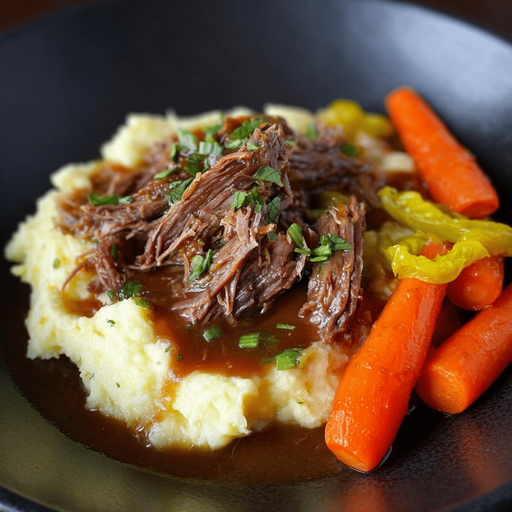 Crock Pot Mississippi Pot Roast Recipe - Recipe Image