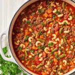 Hamburger Macaroni Soup Recipe