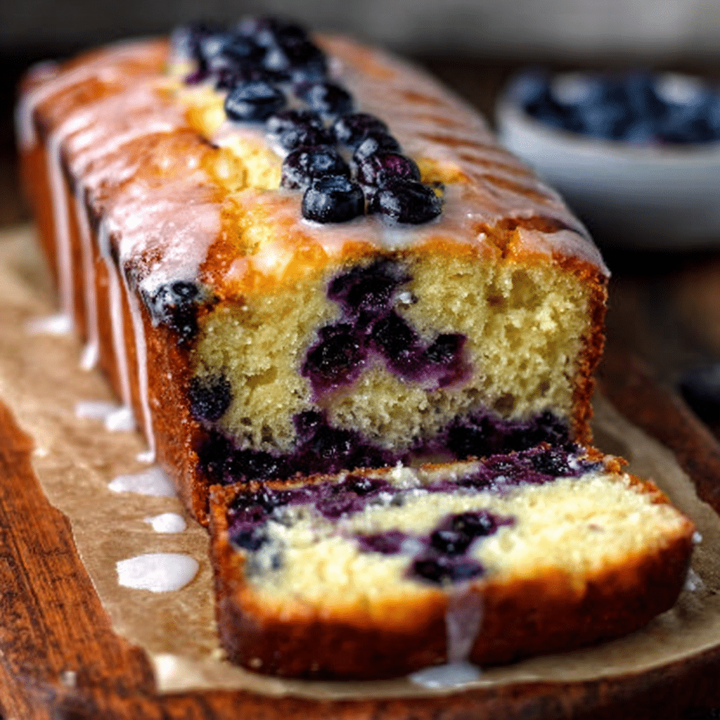 Zesty Lemon Blueberry Loaf Recipe - Recipe Image