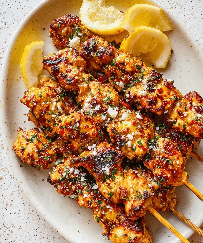 Garlic Ranch Parmesan Chicken Kabobs Recipe