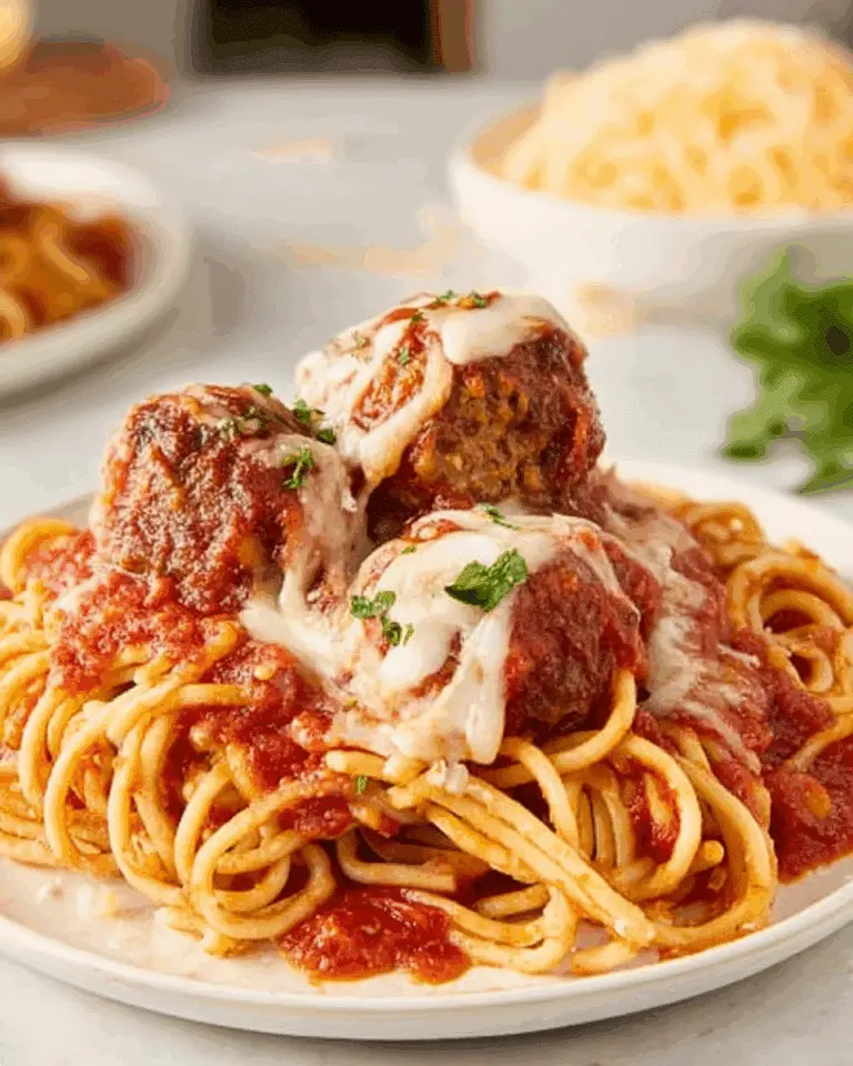 Baked Spaghetti and Meatballs Recipe