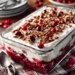 Cranberry Jello Salad with Cream Cheese Topping Recipe