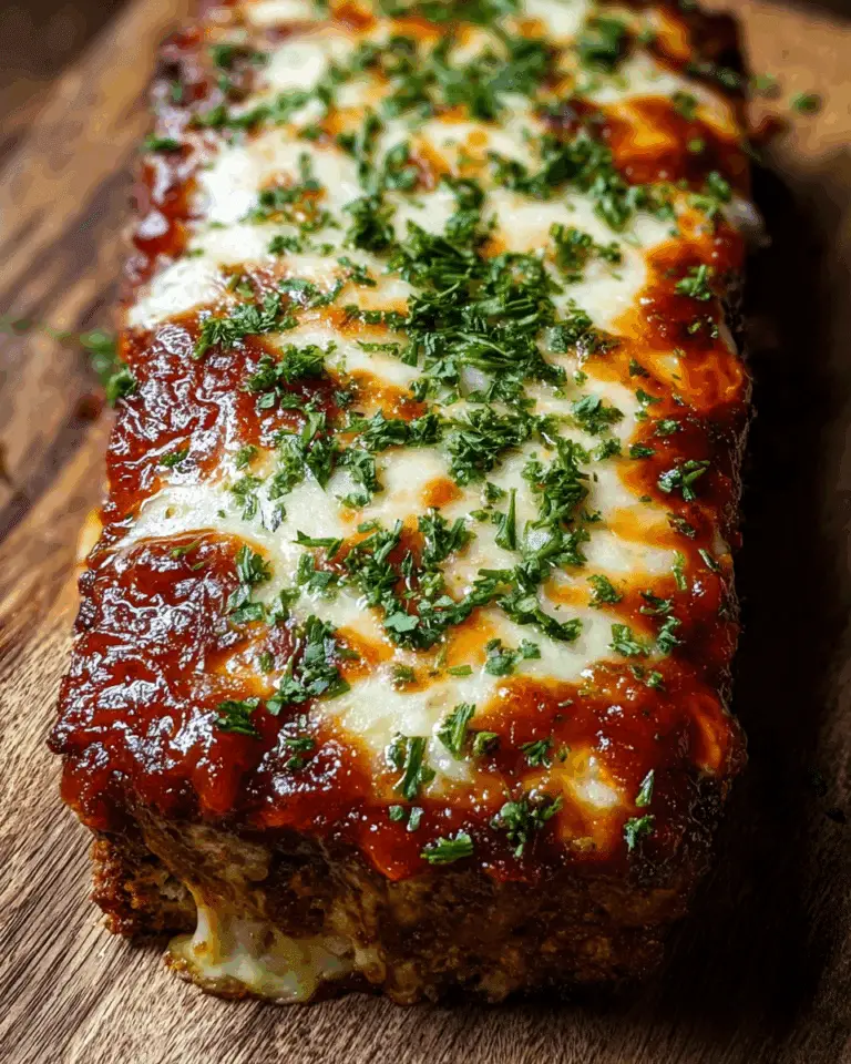 Melt-in-Your-Mouth Garlic Parmesan Chicken Meatloaf Recipe