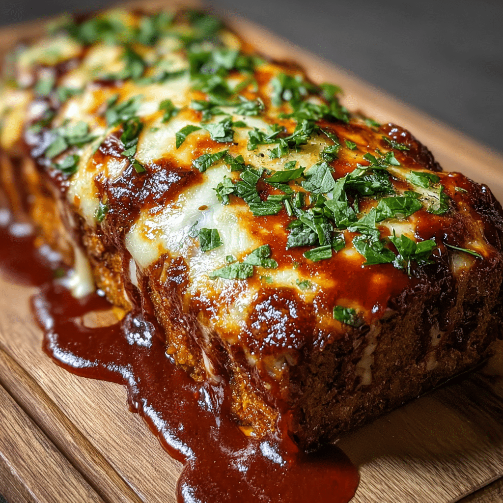 Melt-in-Your-Mouth Garlic Parmesan Chicken Meatloaf Recipe - Recipe Image