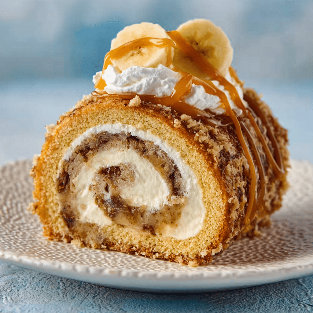 BANANA CAKE ROLL: Recipe - Recipe Image