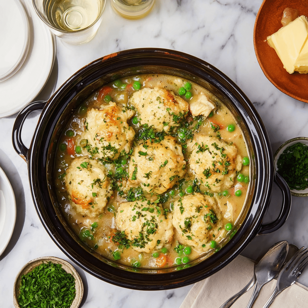 Easy Chicken and Dumplings Recipe - Recipe Image