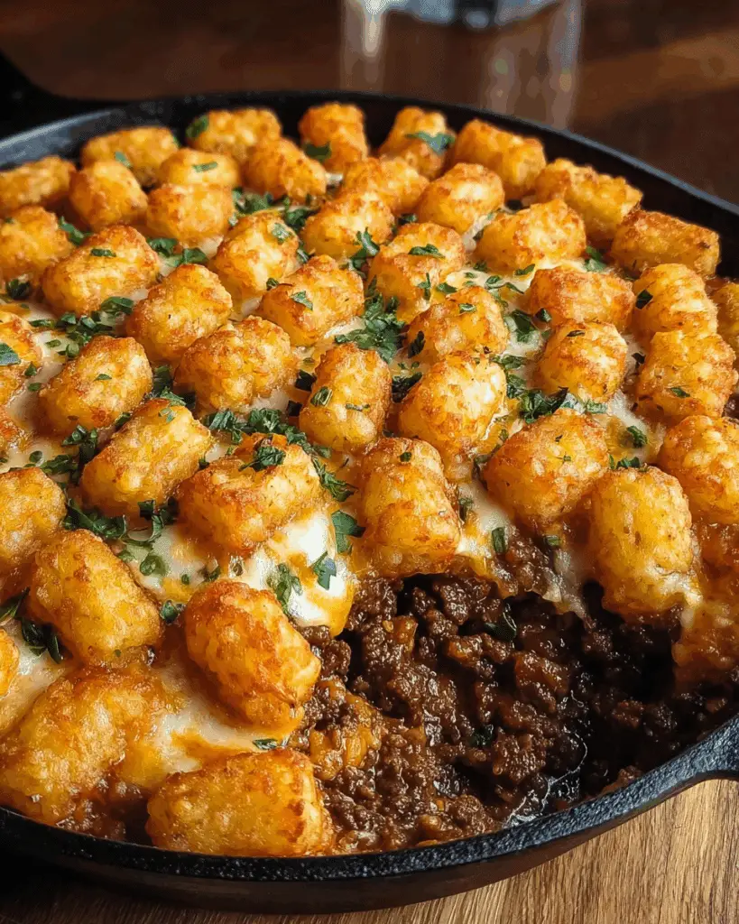 Sloppy Joe Tater Tot Casserole for Dinner Recipe