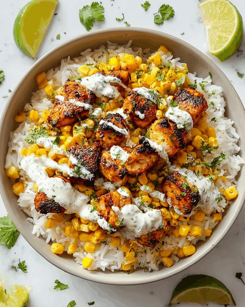 Easy Street Corn Chicken Rice Bowl Recipe