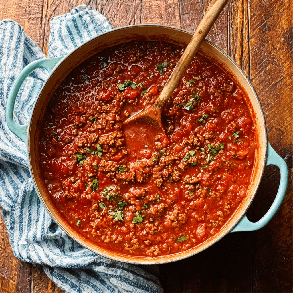 Italian Chili with Sausage (Easy One Pot Recipe) Recipe - Recipe Image