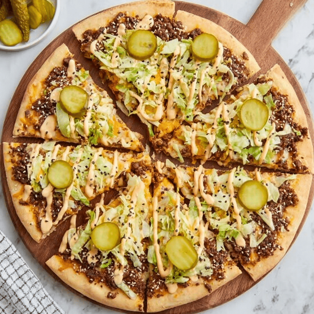 Big Mac Pizza Recipe - Recipe Image