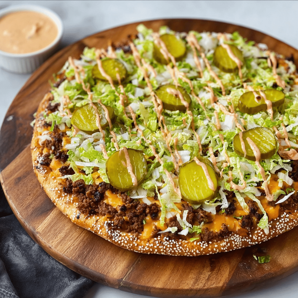 Big Mac Pizza Recipe - Recipe Image