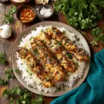 Garlic Ranch Parmesan Chicken Kabobs Recipe