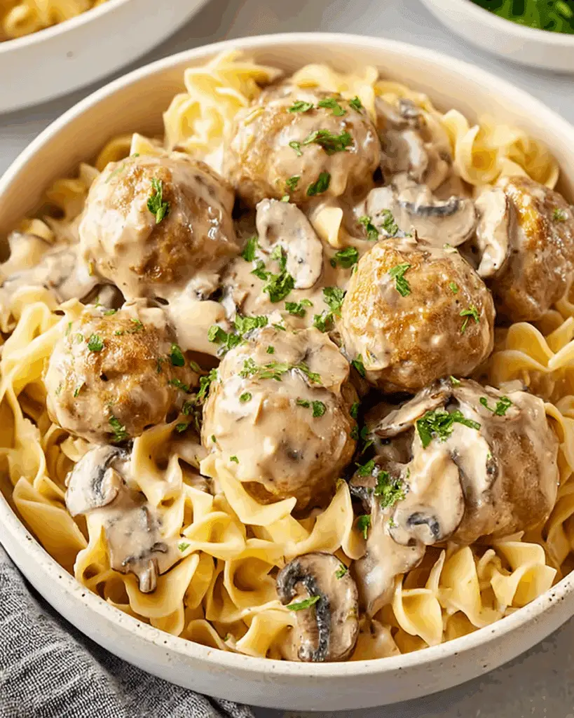 Slow Cooker Meatball Stroganoff Recipe