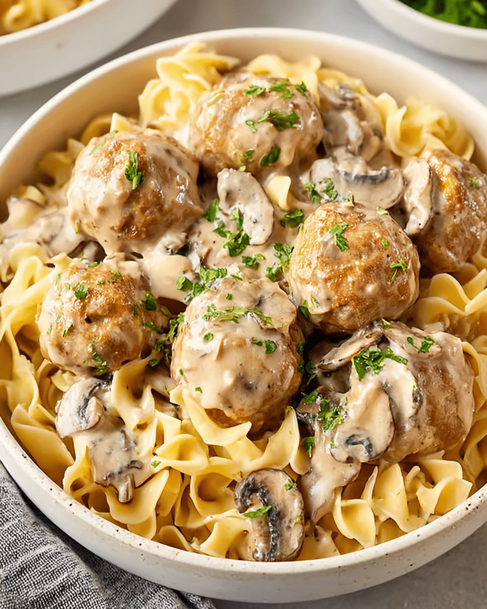 Slow Cooker Meatball Stroganoff Recipe
