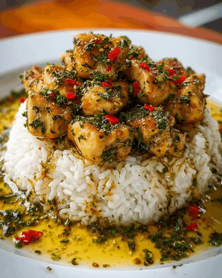 Chicken Scampi with Creamy Garlic Parmesan Rice Recipe